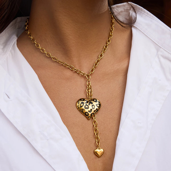 Intuitive Heart Gold-Plated Necklace