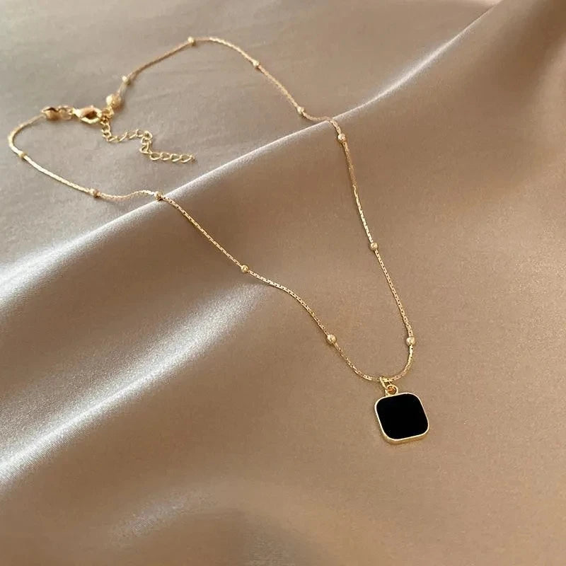 Cleo Sable Square Necklace