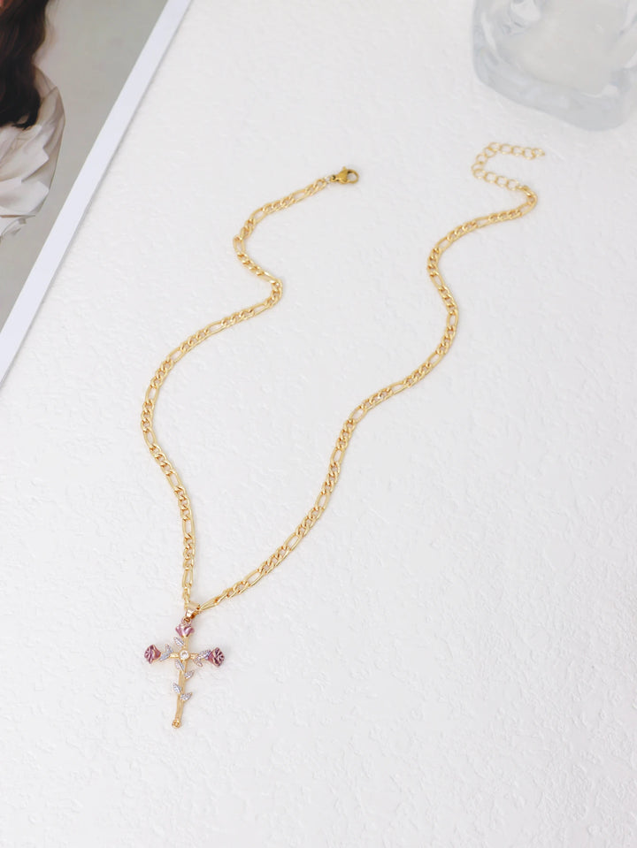 Rosalith Grace Cross Necklace