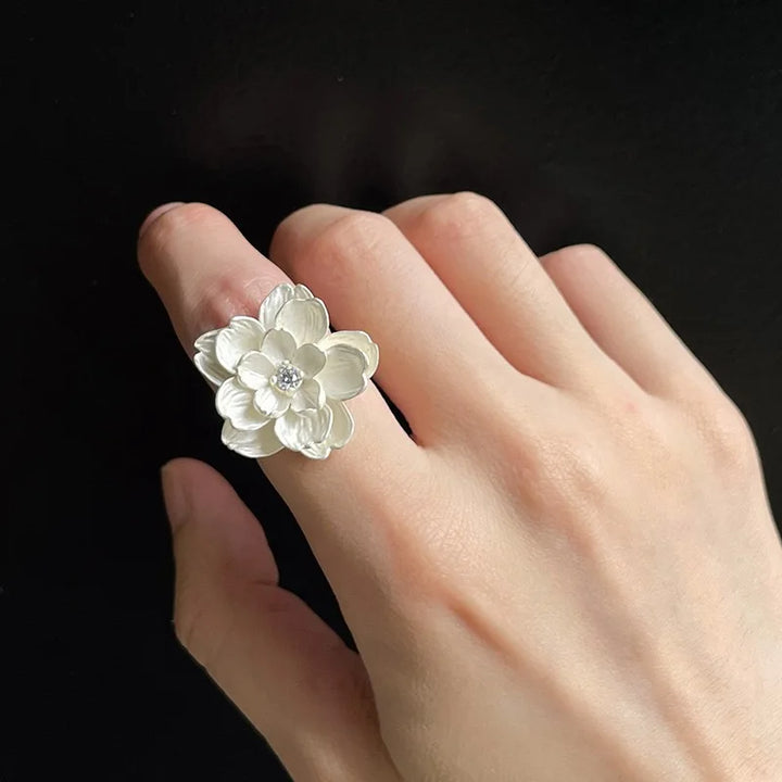 Clarice Fleur Silver Ring