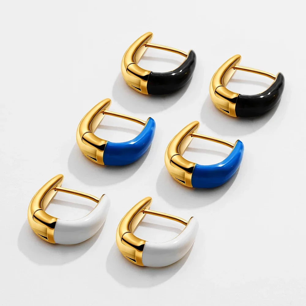 Forma U 18k Gold-Plated Hoops