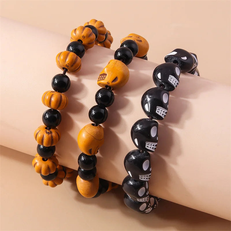 Cindral Beaded Halloween Bracelet