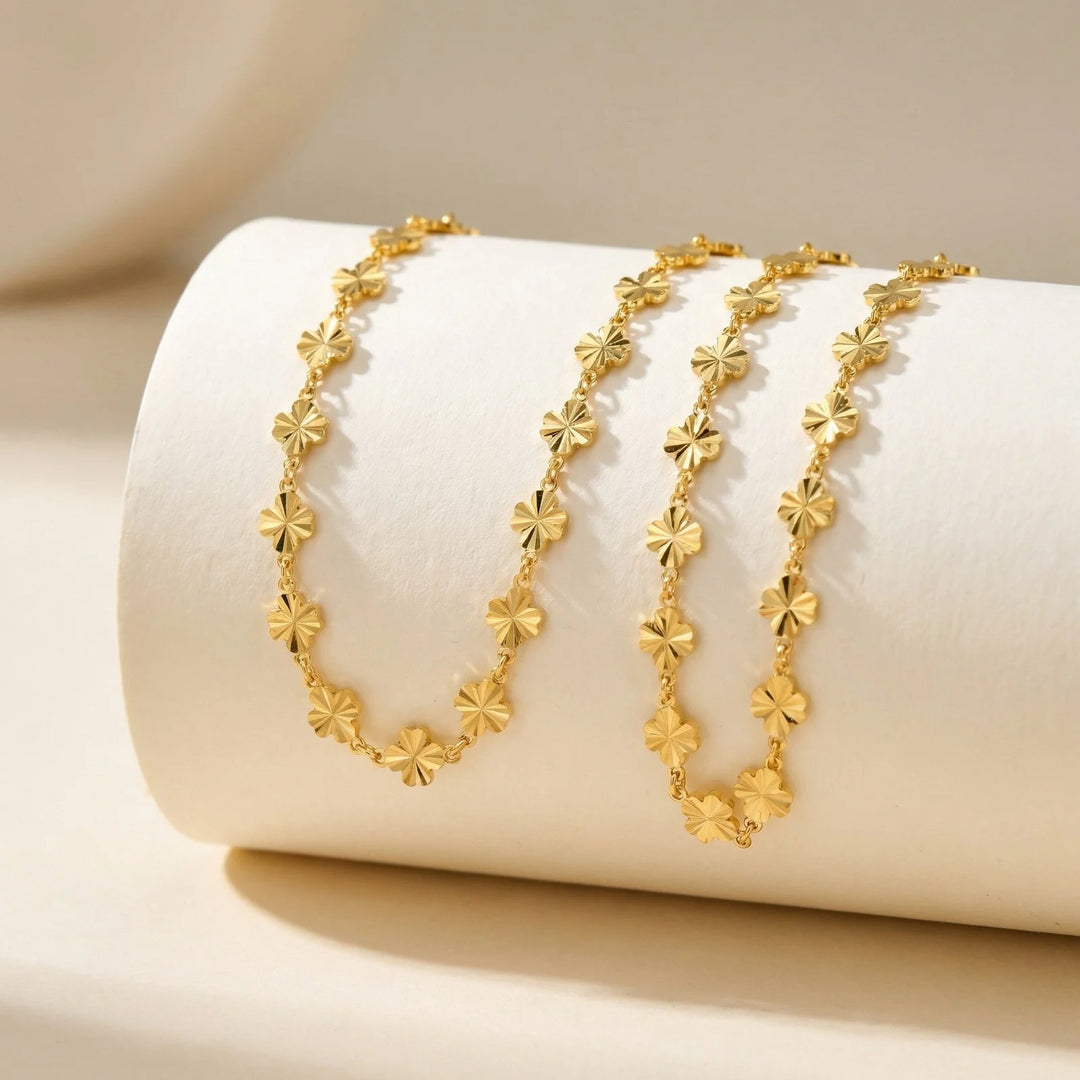 Charms & Bloom Gold-Plated Anklet