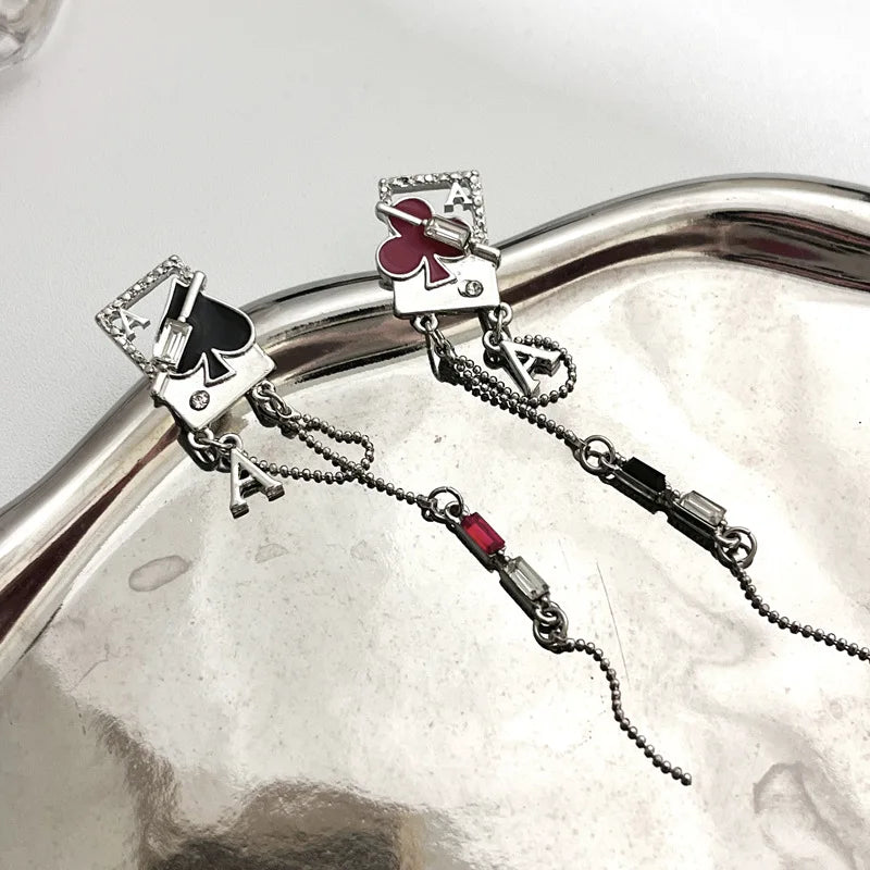 Ace Tassel Earrings