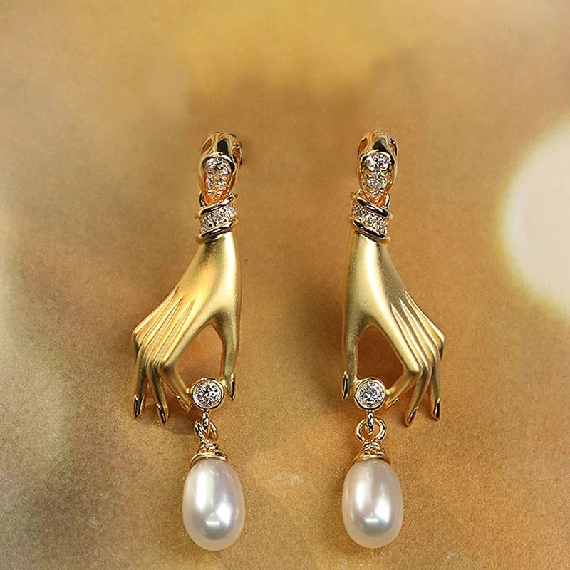 Manétte Pearl-Drop Earrings