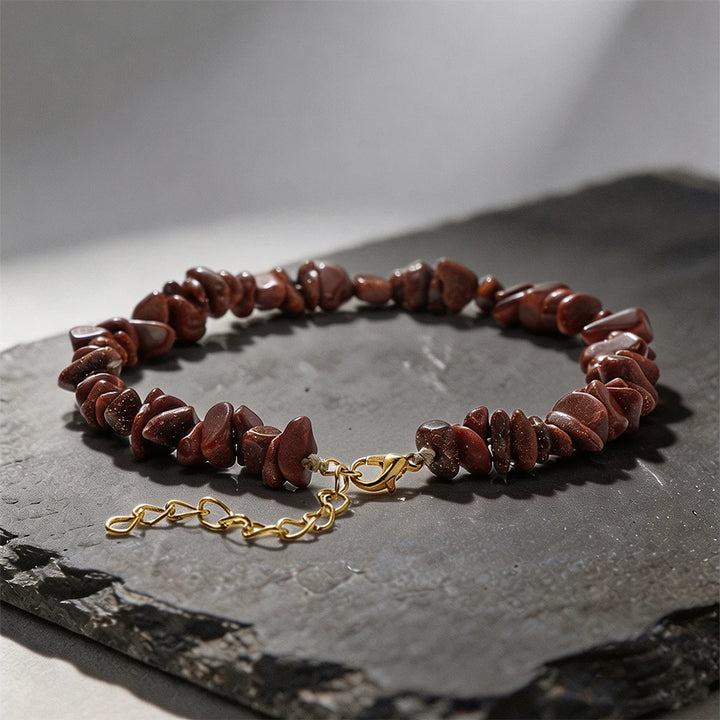 Memento Crystals Stone Anklet