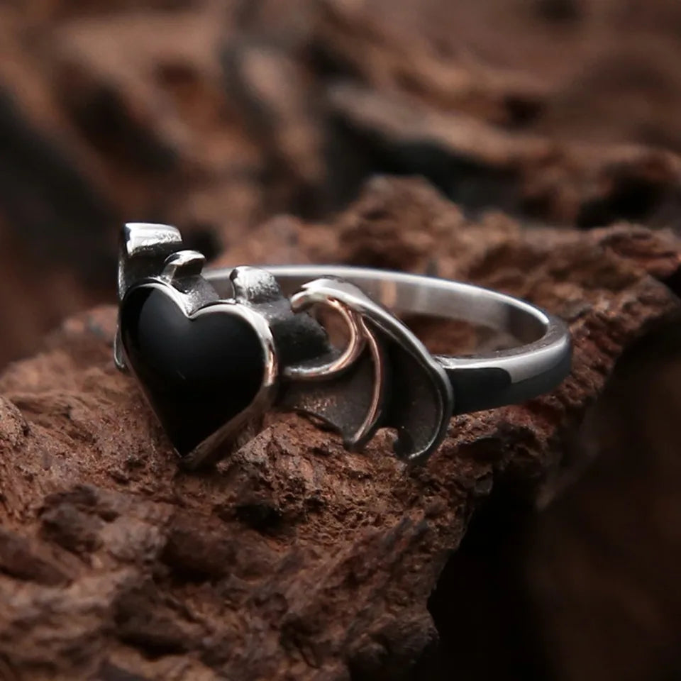 Obsidian Soul Wing Ring