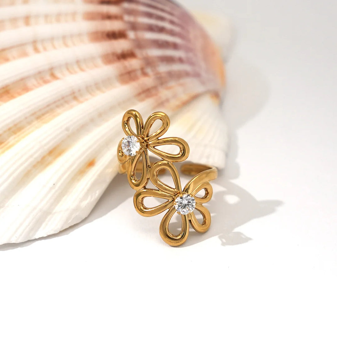 Summer's Bliss White Zirconia Ring