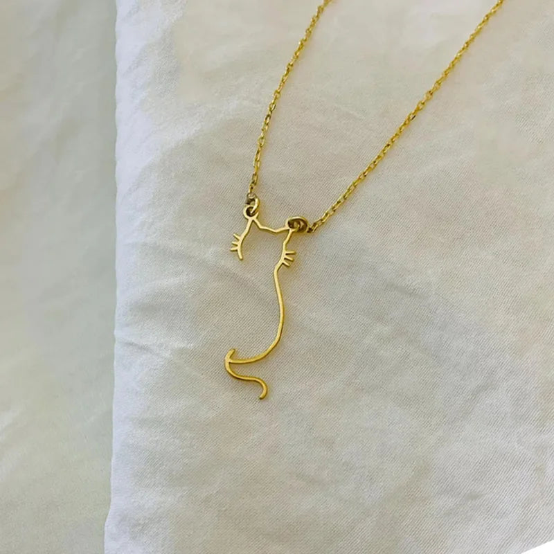 Catski 14 Gold-Plated Waterproof Necklace