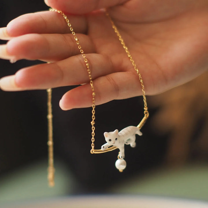 Artist’s Cat Hoop & Pendant