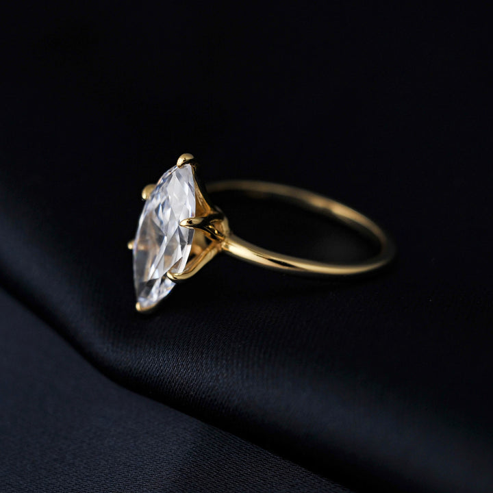 Ascendia Solitaire Pure Silver Ring