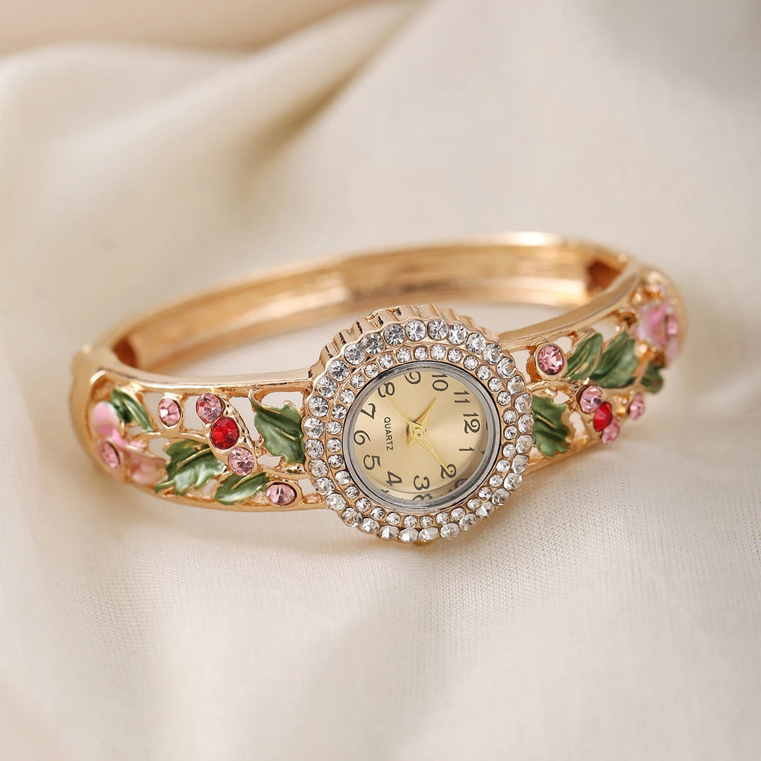 Rosaviva Enamel Quartz Watch