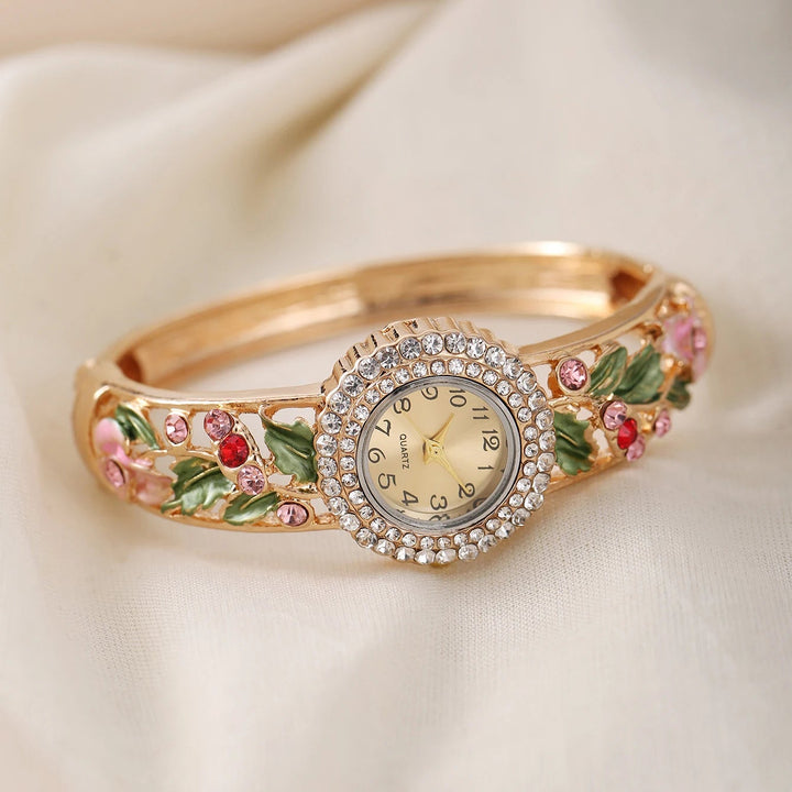 Rosaviva Enamel Quartz Watch