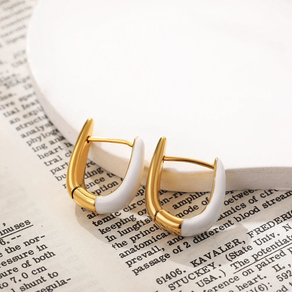 Forma U 18k Gold-Plated Hoops