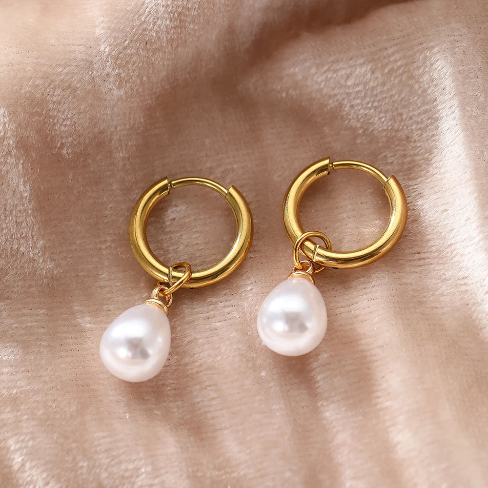 Ellie Pearls Waterproof Earrings