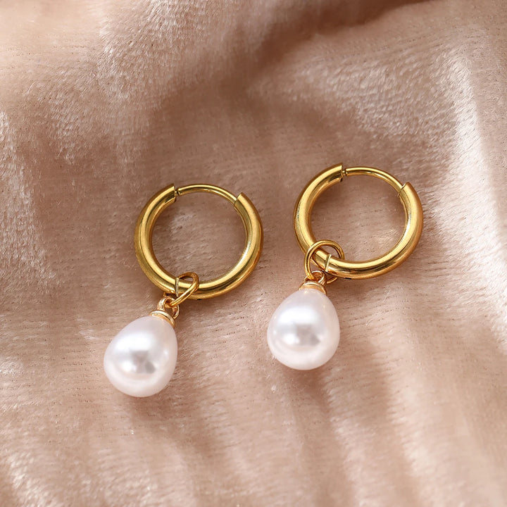 Ellie Pearls Waterproof Earrings