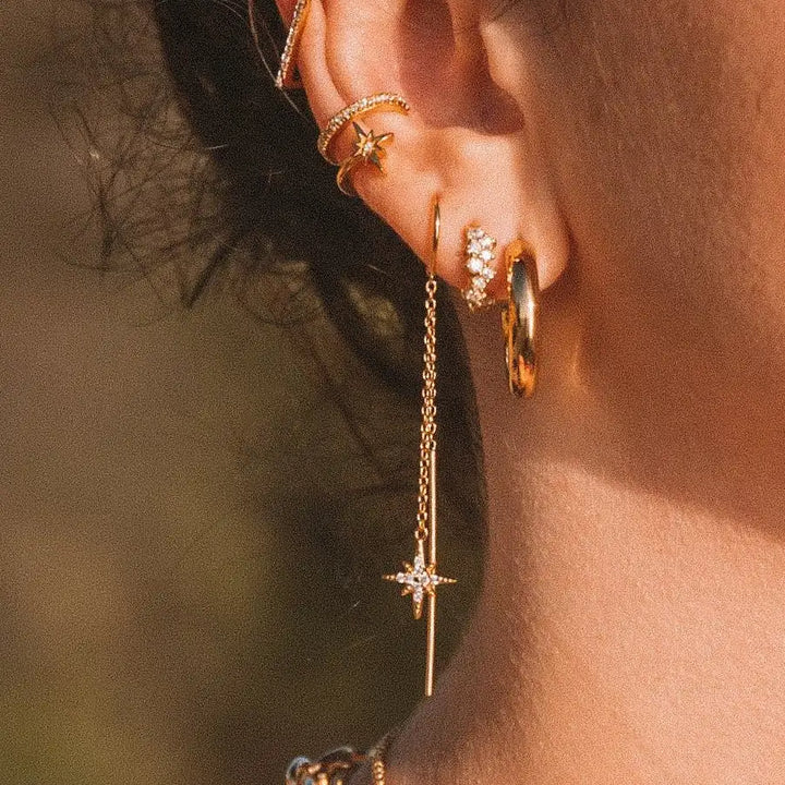 Persia Line 18k Gold Plated Earrings
