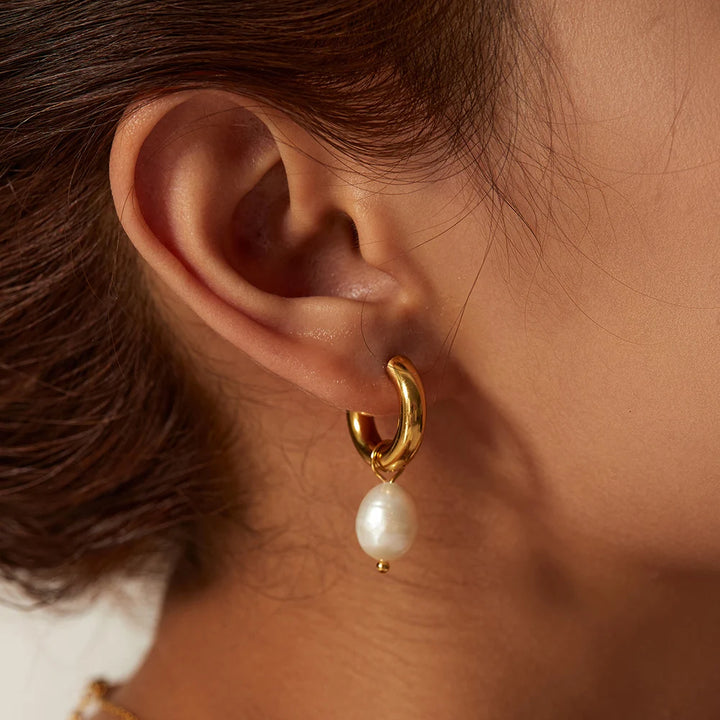 Kaia Pearl Hoops
