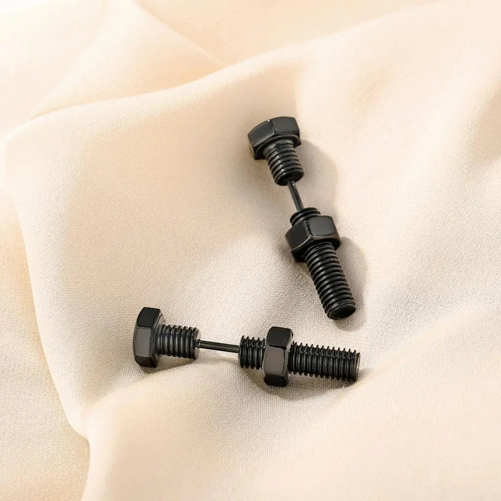 Hex Bolt Earrings