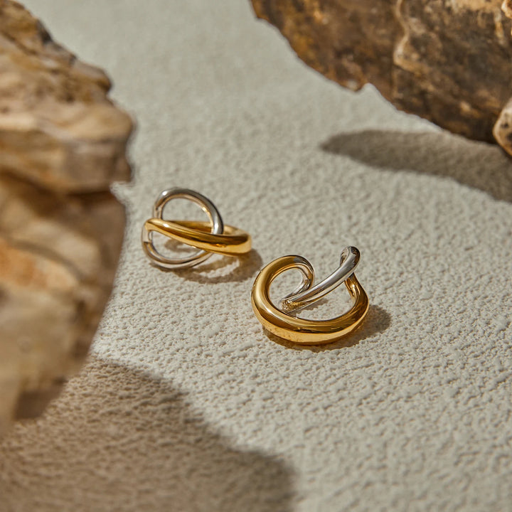 Interlock Cuff Earrings