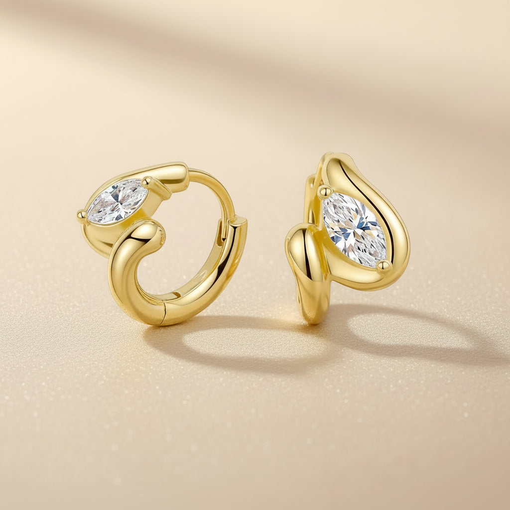 Lumìna CZ 18K Gold-Plated Drops