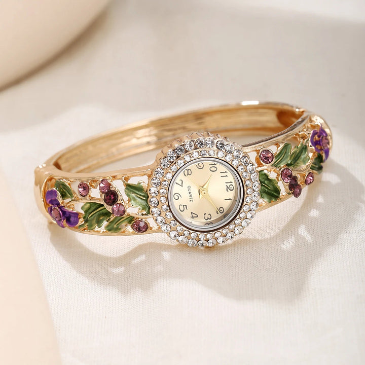 Rosaviva Enamel Quartz Watch