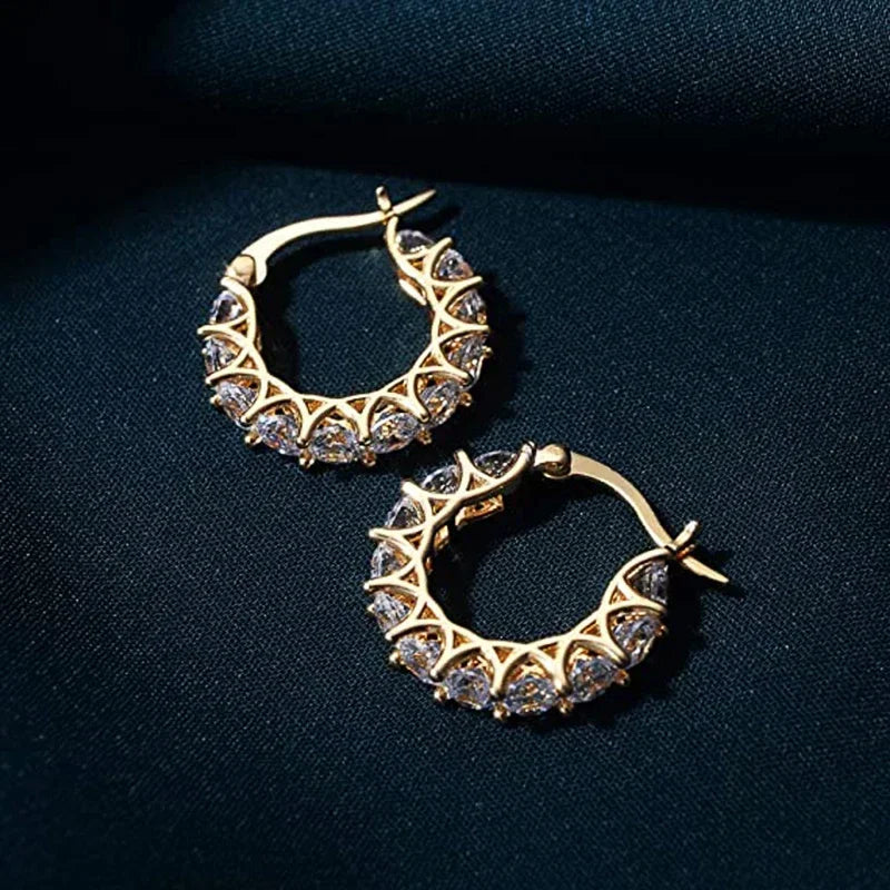 Rytha Pavé Hoop Earrings