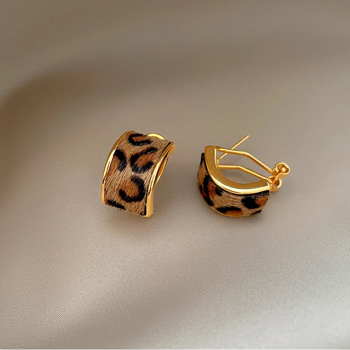 Untamable Leopard Print Earrings