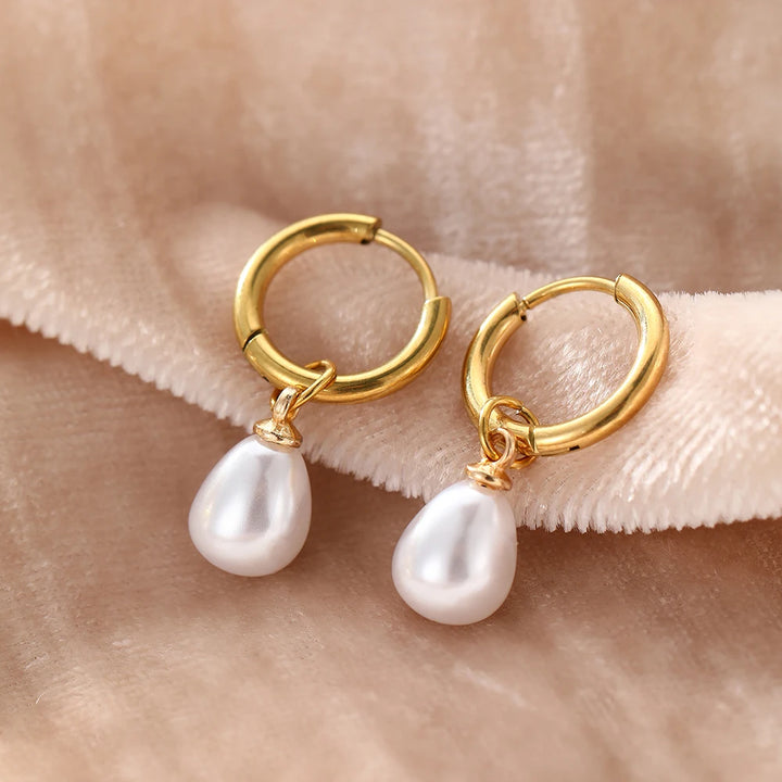 Ellie Pearls Waterproof Earrings