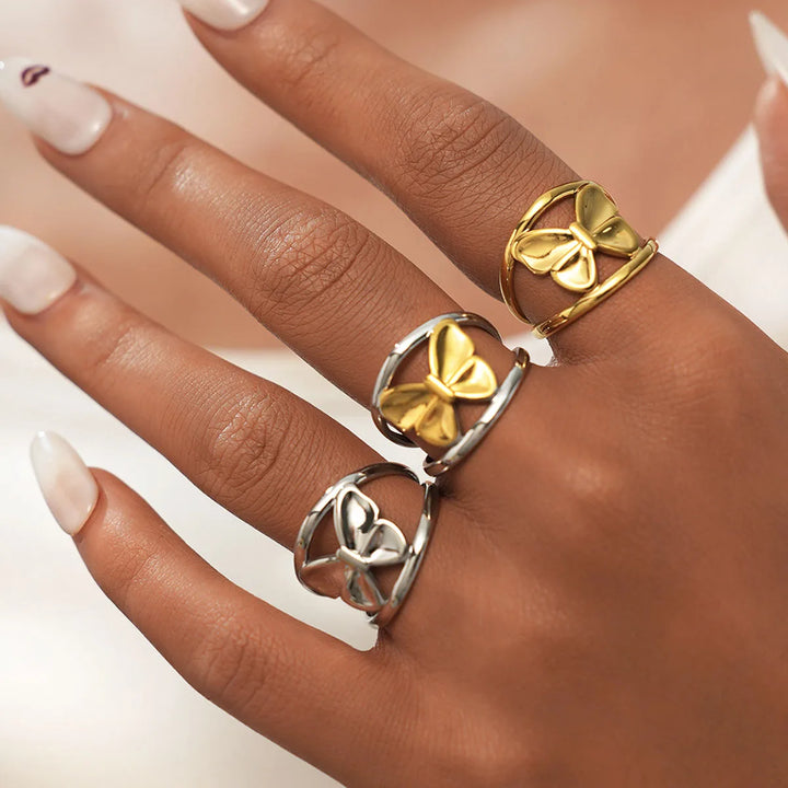 Aveline Butterfly Accent Ring