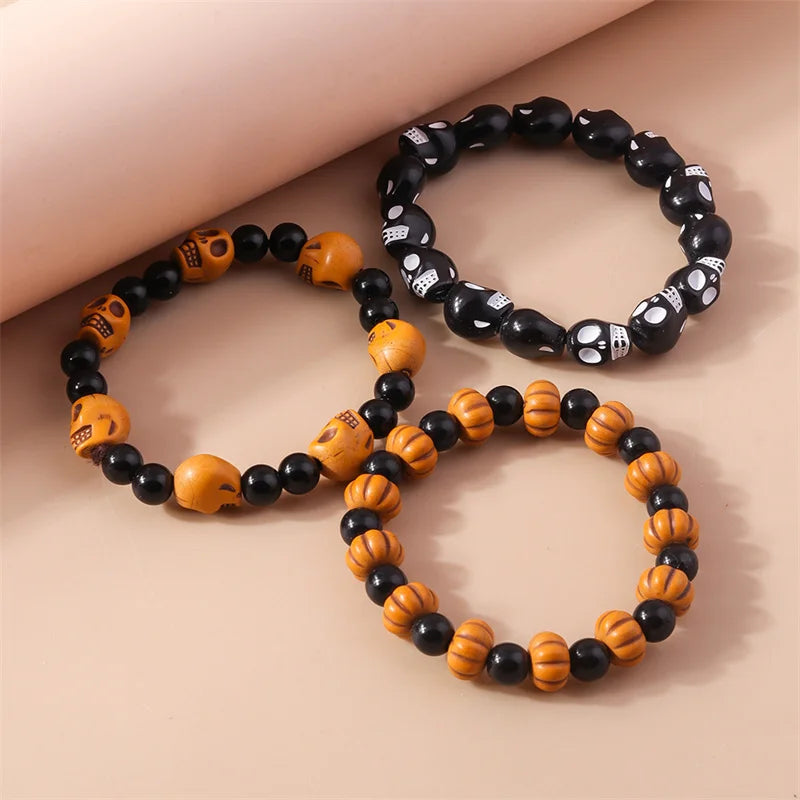 Cindral Beaded Halloween Bracelet