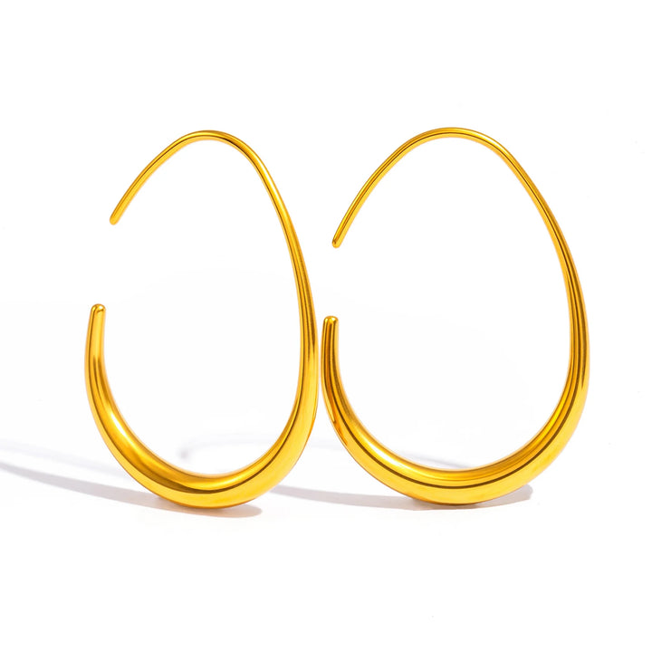 Essential Curve Gold-Plated Hoops