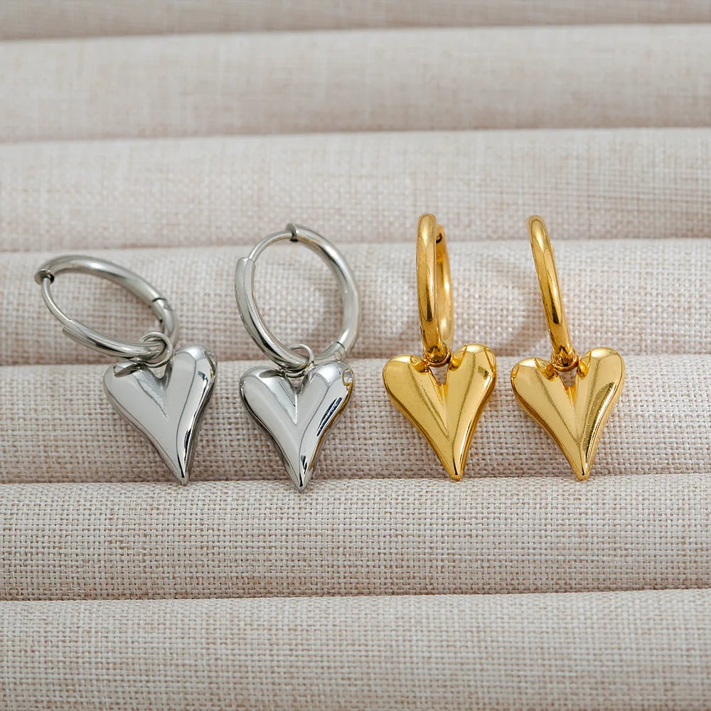 Anna Rue Heart Drop Earrings