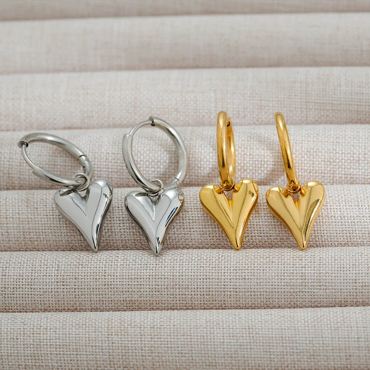 Anna Rue Heart Drop Earrings