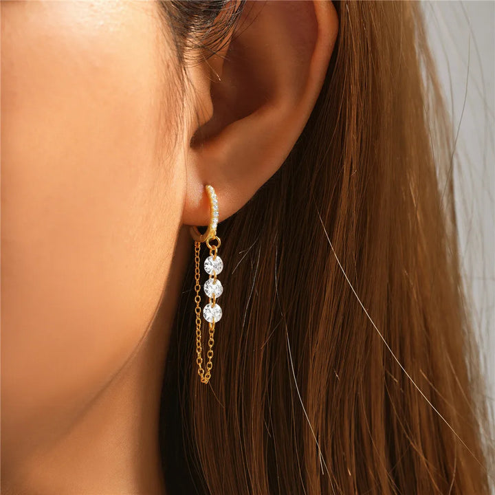 Adore Sterling Silver Hoop Earrings