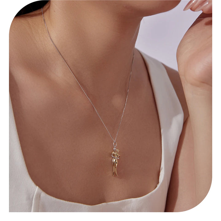 Bound By Purity Silver Necklace