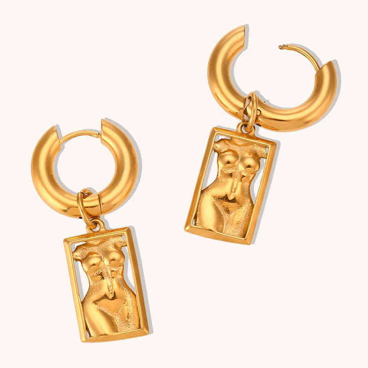 Gallery Figure Hoop Earrings