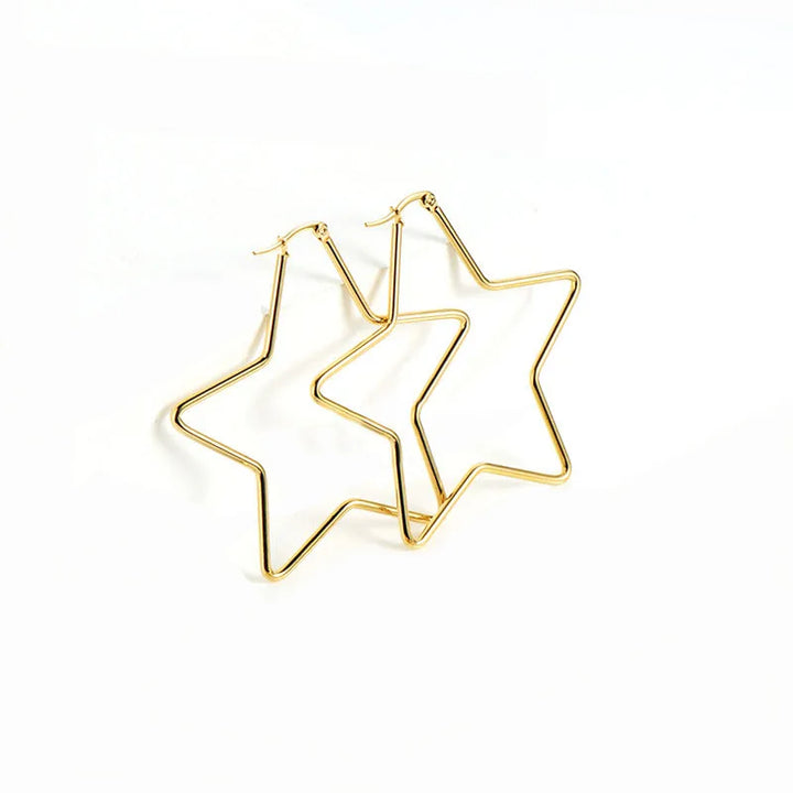 Blaire Star Hoop Earrings