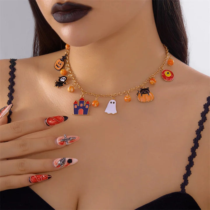 Minerva Spooky Charms Necklace
