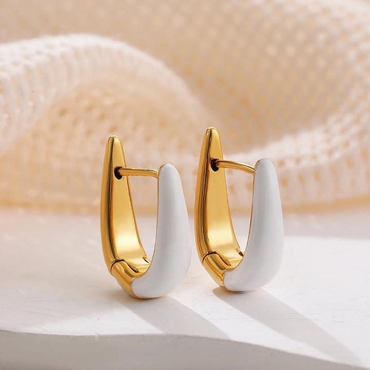 Forma U 18k Gold-Plated Hoops