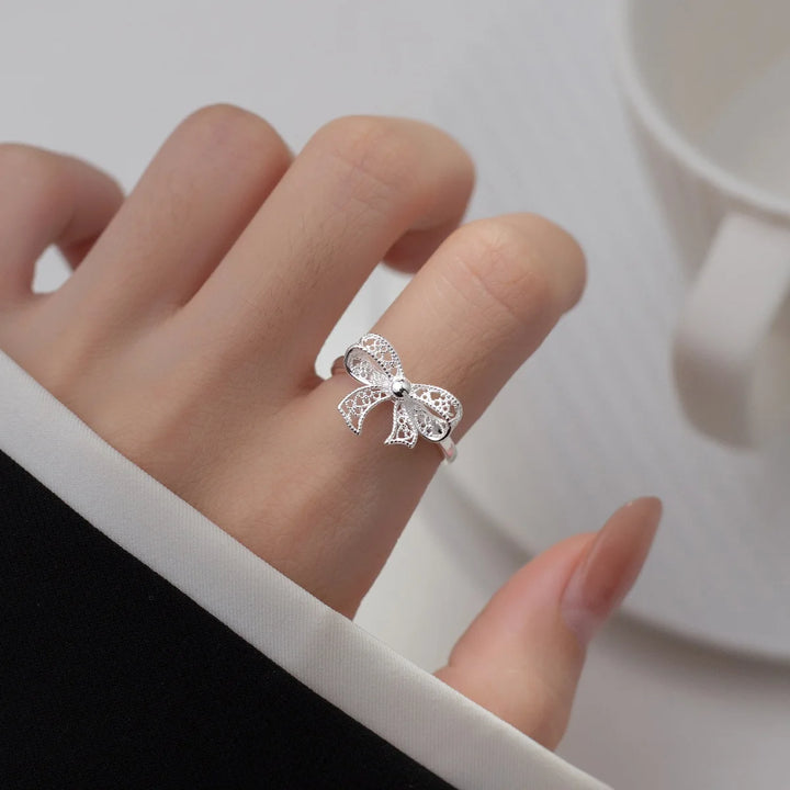 Sweetie Tie Silver Ring