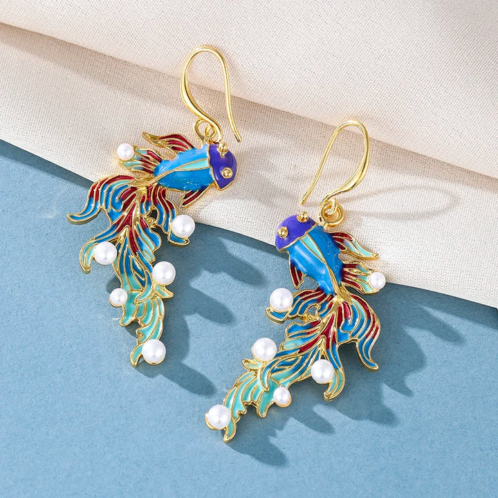 Serenity Koi Enamel Drops