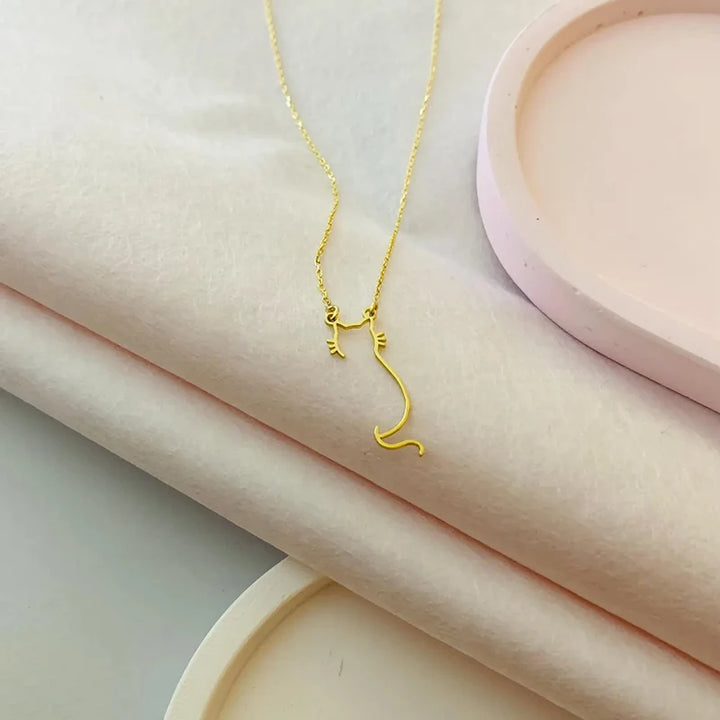 Catski 14 Gold-Plated Waterproof Necklace