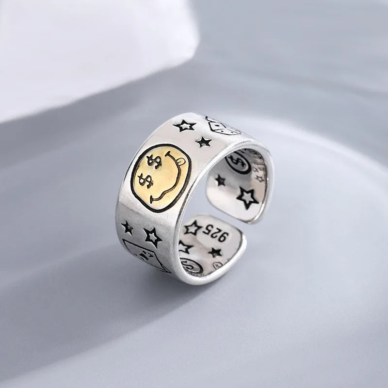 Smile ! Silver Ring
