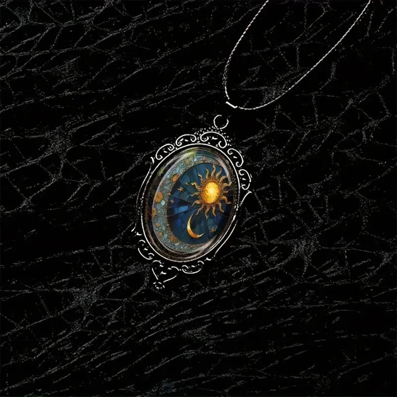 Obsidian Arc Celestial Necklace