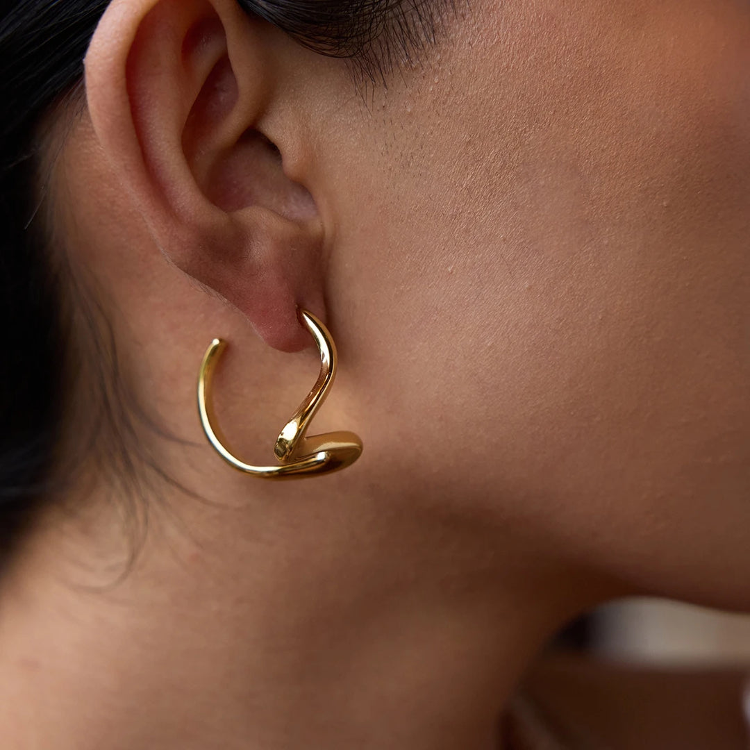 Liquid Gold Steel Earrings