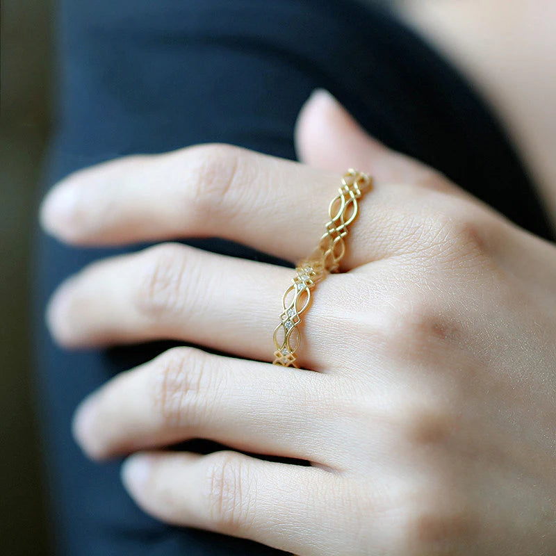 Daphne Oro Cage Ring