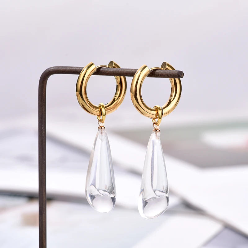 Still Aura Waterproof Drop Earrings