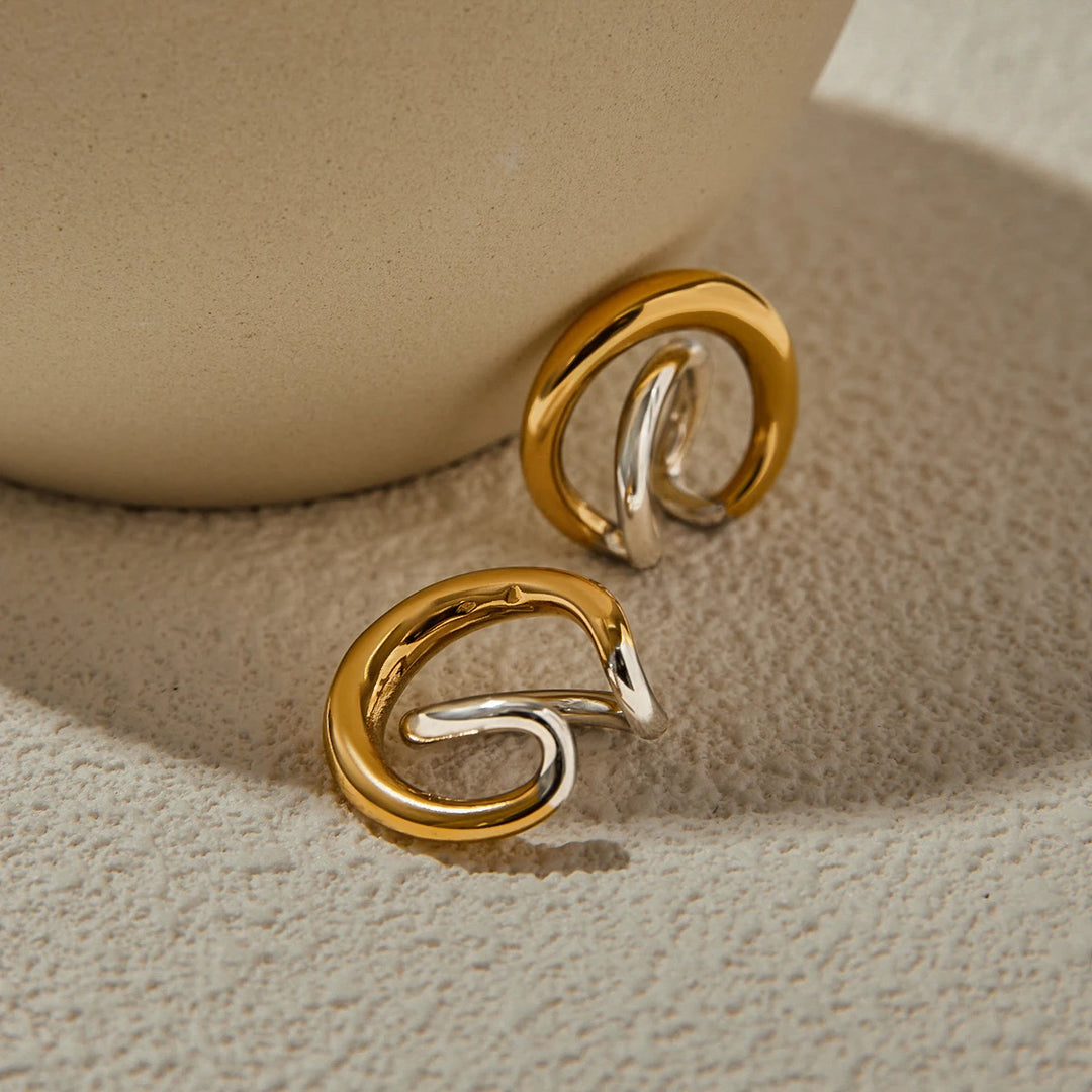 Interlock Cuff Earrings