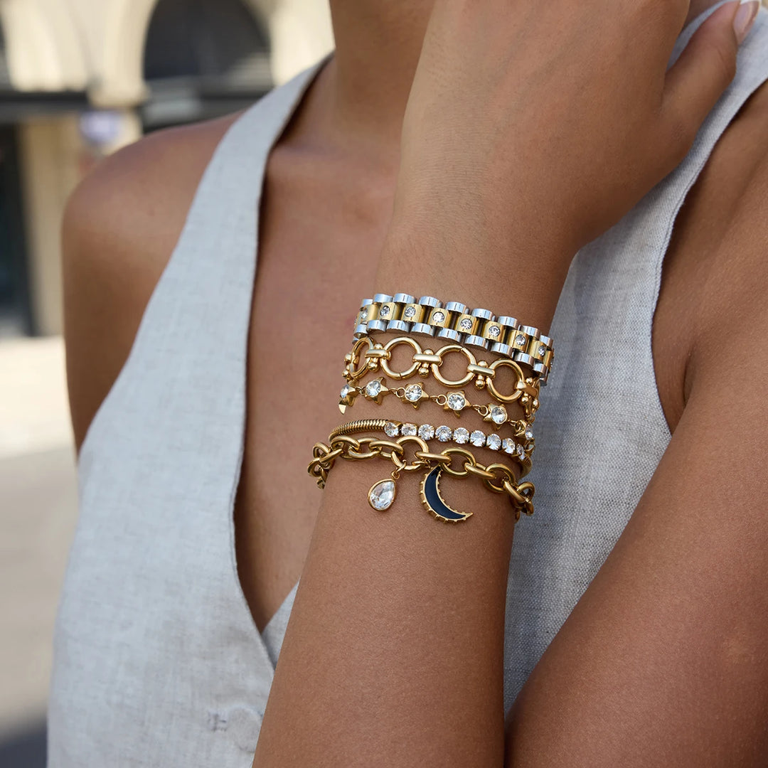 Gesture Trace Steel Bracelet